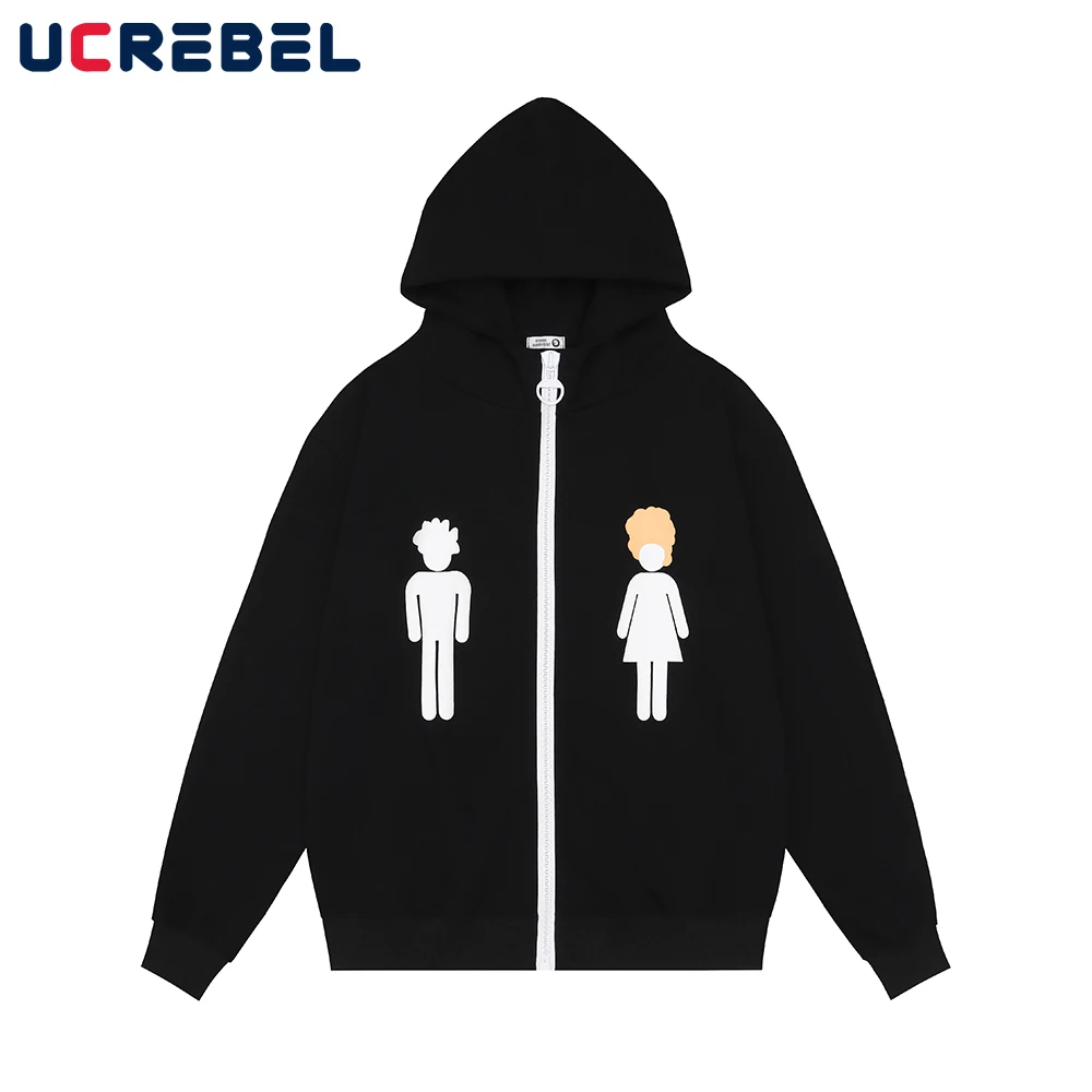 Fun Streetwear Print Hooded Sweatshirts Mens Autumn Loose Casual Long Sleeve Zipper Outerwear Men
Fun Streetwear Print Hooded Sweatshirts Mens Autumn Loose Casual Long Sleeve Zipper Outerwear Men