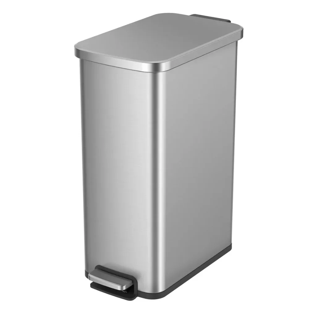 Stainless Steel Kitchen Step Trash Can Bucket Garbage 13.2 Gallon Slim Trash Can Home Supplies Litter Bins Bathroom Bin Dustbin
Stainless Steel Kitchen Step Trash Can Bucket Garbage 13.2 Gallon Slim Trash Can Home Supplies Litter Bins Bathroom Bin Dustbin