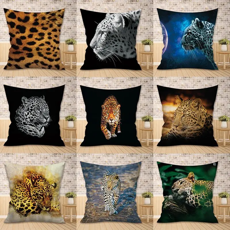 

Beautiful Leopard Pillows Case Leopard Dots Pillowcases for Pillows Home Decor Pillow Covers Decorative Bed Sofa Bedroom 45x45