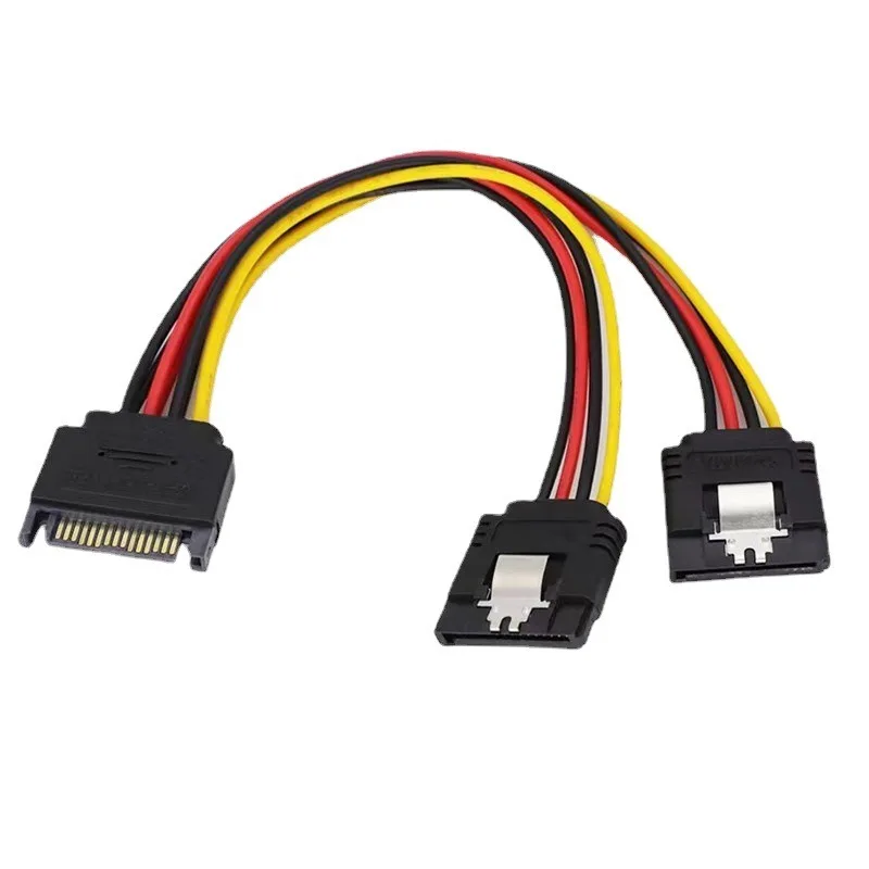 Высококачественный 20-сантиметровый SATA 15-контактный штекер-2x15P Женский Y-образный разветвитель адаптер Соединительный кабель питания для компьютера ПК
Высококачественный 20-сантиметровый SATA 15-контактный штекер-2x15P Женский Y-образный разветвитель адаптер Соединительный кабель питания для компьютера ПК