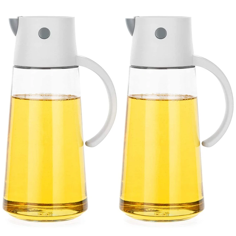 2 Pack 22Oz Glass Olive Oil Dispenser Bottles For Kitchen Cruet With Gravity Cap
2 Pack 22Oz Glass Olive Oil Dispenser Bottles For Kitchen Cruet With Gravity Cap