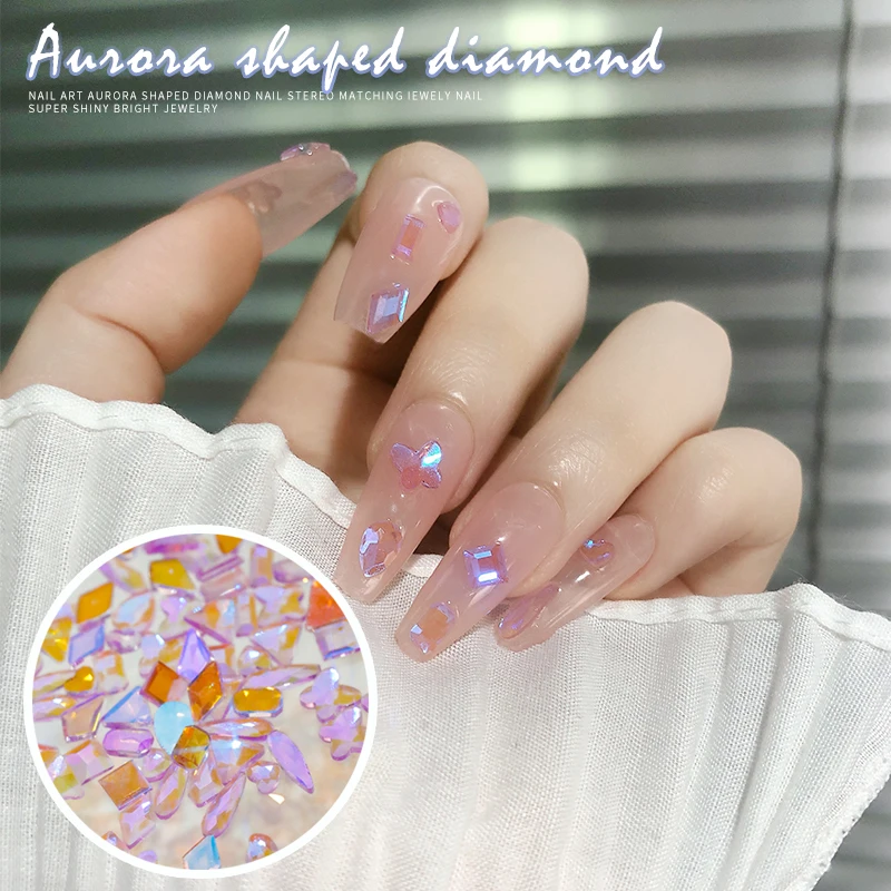 100pcs Mixed Crystal AB Nail Art Rhinestones Flatback rhiney Glass Nail Stones Gems For 3D Nails DIY Manicure Decorations
100pcs Mixed Crystal AB Nail Art Rhinestones Flatback rhiney Glass Nail Stones Gems For 3D Nails DIY Manicure Decorations
