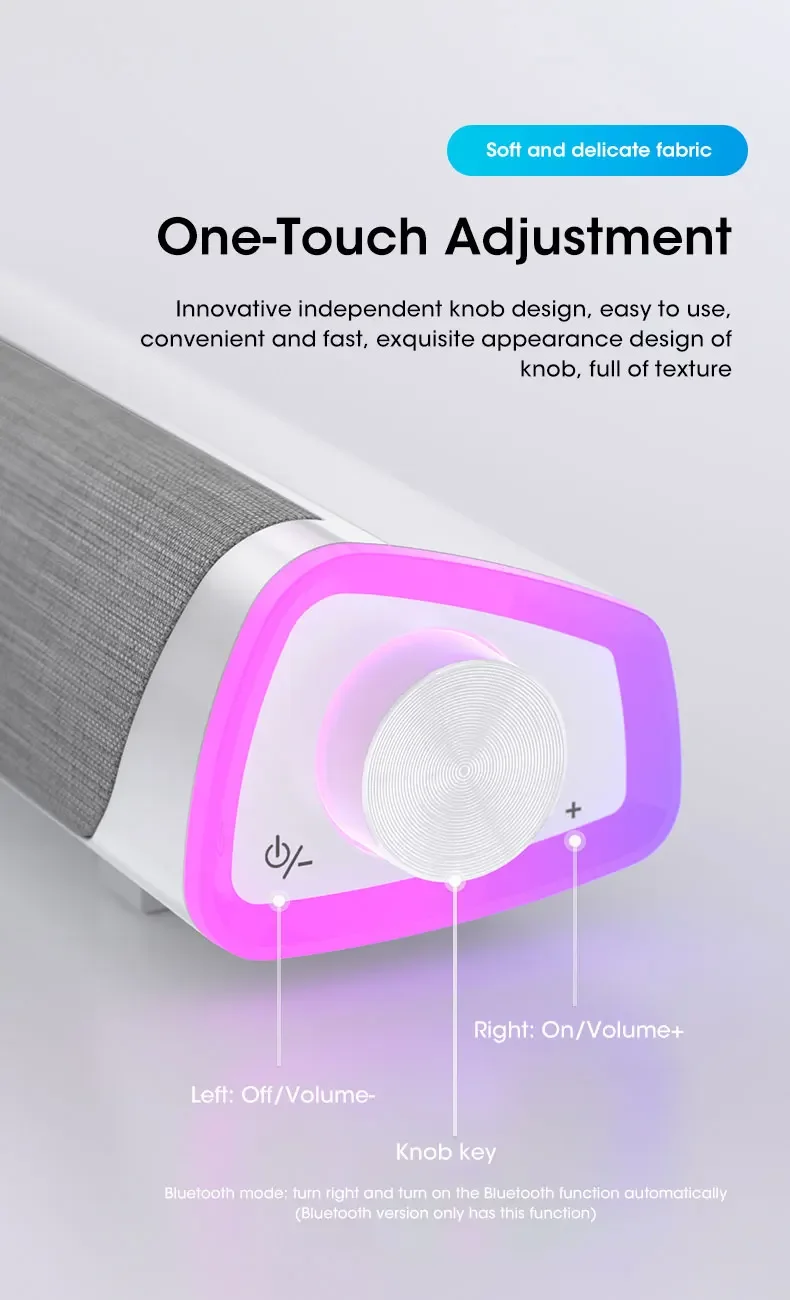 Barra de altavoz 4D Bluetooth Subwoofer de sonido estéreo, Altavoz con cable Bluetooth para MacBook, portátil, PC, Notebook, reproductor de música y Audio 12 Barra de altavoz 4D Bluetooth Subwoofer Barra de altavoz 4D Bluetooth Subwoofer de sonido estéreo, Altavoz con cable Bluetooth para MacBook, portátil, PC, Notebook, reproductor de música y Audio » Barra de altavoz 4D Bluetooth Subwoofer