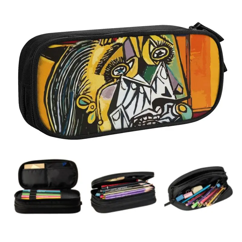 Korean Pablo Picasso Crying Woman Pencil Cases for Boys Gilrs Custom Art Spanish Large Storage Pen Bag Box School Supplies
Korean Pablo Picasso Crying Woman Pencil Cases for Boys Gilrs Custom Art Spanish Large Storage Pen Bag Box School Supplies
