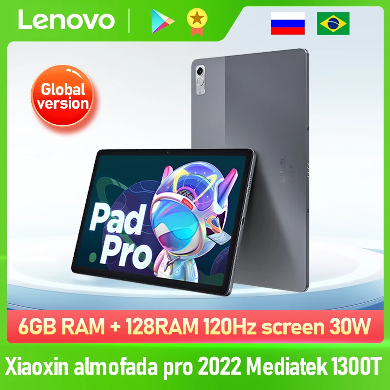 Global Firmware Lenovo Xiaoxin Pad Pro 2022 6GB 128GB ROM MediaTek 1300T 11.2'' OLED 120Hz Display 13MP Camera Andriod Tablet PC
Global Firmware Lenovo Xiaoxin Pad Pro 2022 6GB 128GB ROM MediaTek 1300T 11.2'' OLED 120Hz Display 13MP Camera Andriod Tablet PC