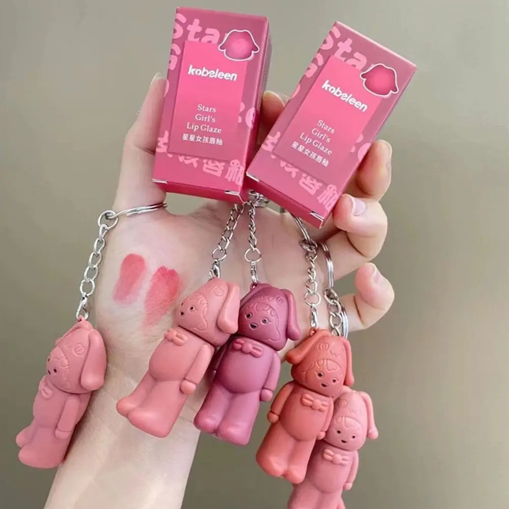 Long Lasting Cute Lip Mud With Keychain Non-Stick Natural Bear Shaped Matte Lipstick Silky Waterproof Velvet Lip Glaze
Long Lasting Cute Lip Mud With Keychain Non-Stick Natural Bear Shaped Matte Lipstick Silky Waterproof Velvet Lip Glaze