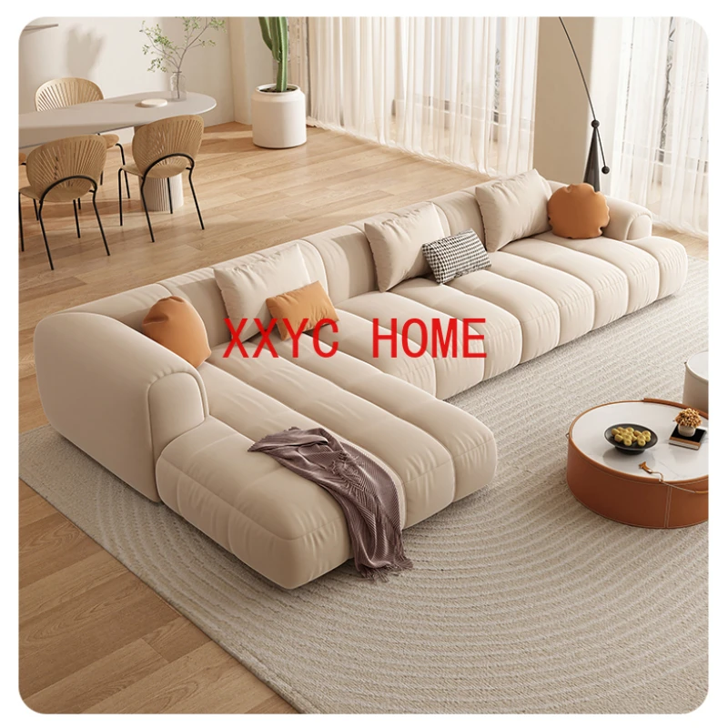 

Science and technology cloth square living room simple modern corner imperial concubine color matching sofa