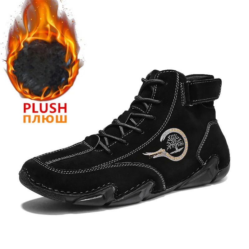Boots Men Suede Leather with Fur Ankle Boots Men Leisure Boots Keep Warm Western Casual Sneakers Bota Masculina Men Boots
Boots Men Suede Leather with Fur Ankle Boots Men Leisure Boots Keep Warm Western Casual Sneakers Bota Masculina Men Boots