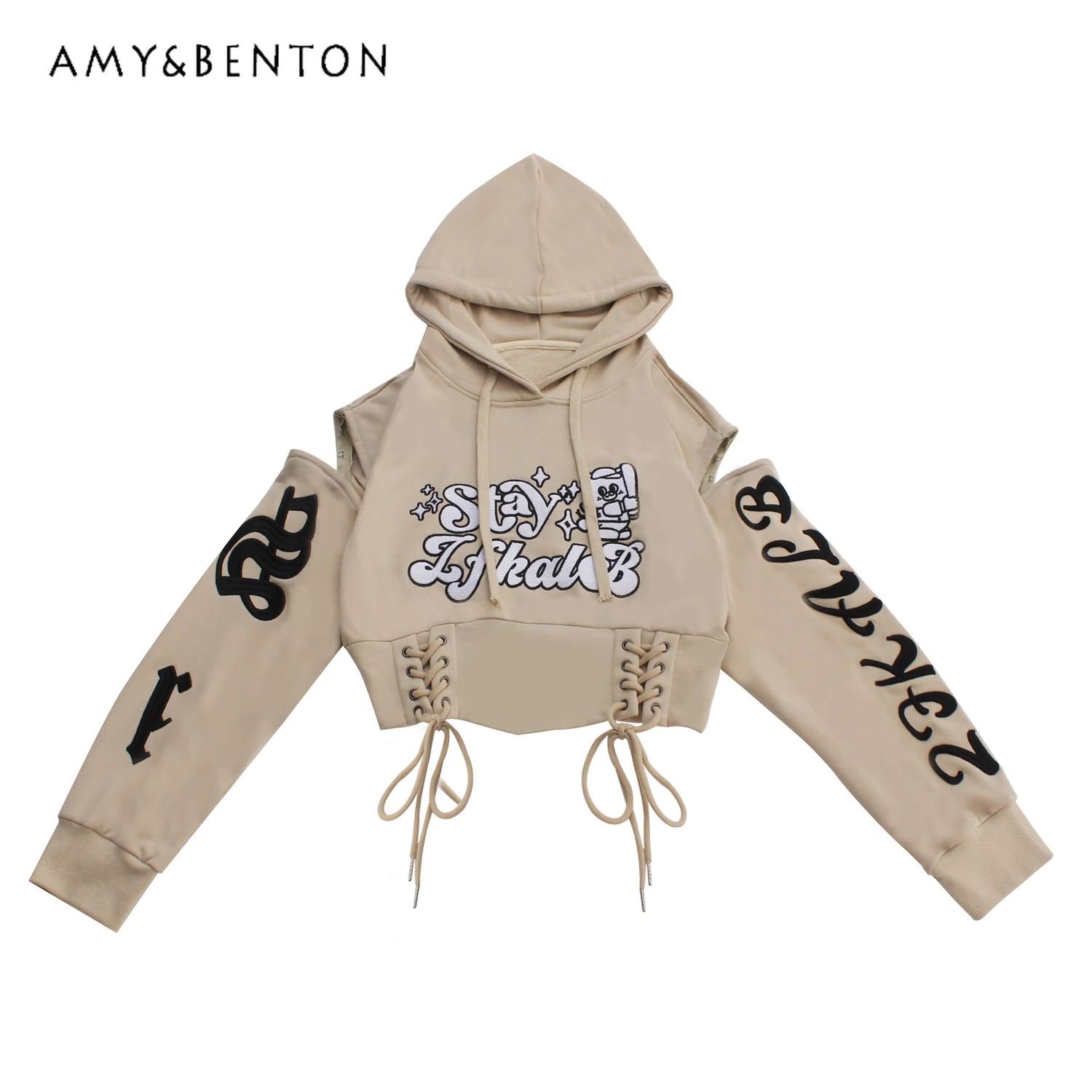 American Retro Off Shoulder Hoodies Women Autumn New Harajuku Letter Print Lace-up Slim Long Sleeve Hoodie Bape K Pop Clothes
American Retro Off Shoulder Hoodies Women Autumn New Harajuku Letter Print Lace-up Slim Long Sleeve Hoodie Bape K Pop Clothes