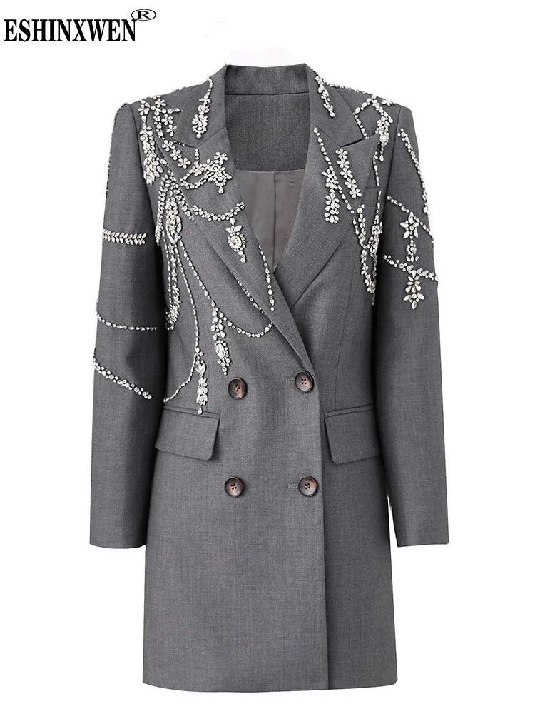 Eshin Fashion Women Suit Dress Embroidered Flares Notched Collar Double Breasted Temperament Vestido Autumn 2023 New TH5639
Eshin Fashion Women Suit Dress Embroidered Flares Notched Collar Double Breasted Temperament Vestido Autumn 2023 New TH5639