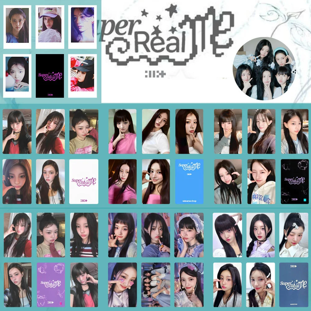 

5Pcs/Set KPOP ILLIT SUPER REAL ME Album MS K4 M2 Ver Photocards List Wonhee Iroha Minju Moka Cute Selfie Lomo Cards Fans Gifts