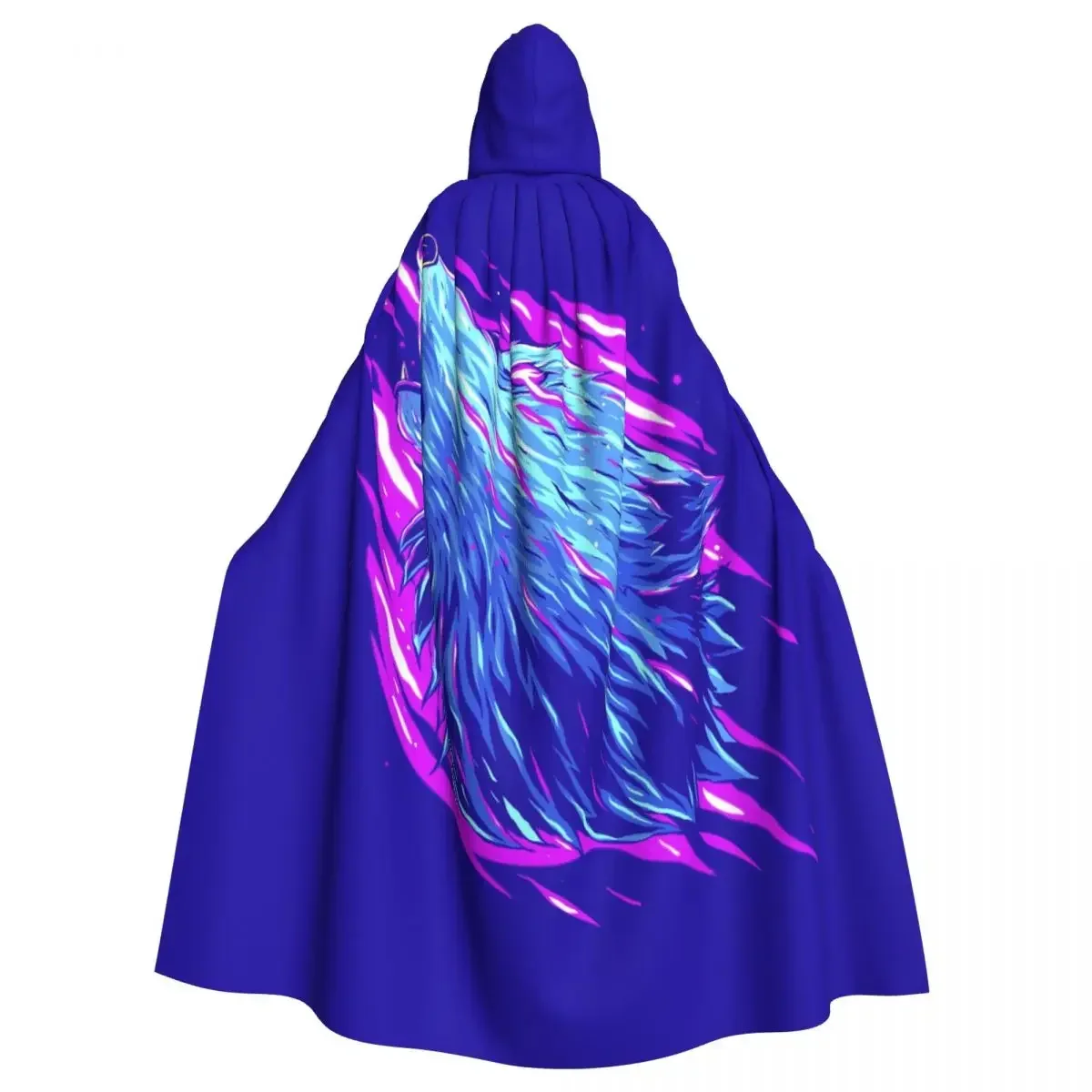 Unisex Adult Abstract Wolf Cloak with Hood Long Witch Costume Cosplay
Unisex Adult Abstract Wolf Cloak with Hood Long Witch Costume Cosplay