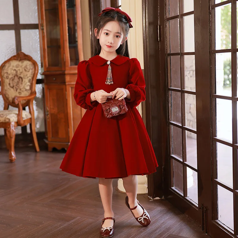 Long Sleeve Flower Girl Dress Kid Ball Gown Child Wedding Prom Evening Dresses Velvet Teens Birthday Party Clothes Baby Vestidos
Long Sleeve Flower Girl Dress Kid Ball Gown Child Wedding Prom Evening Dresses Velvet Teens Birthday Party Clothes Baby Vestidos