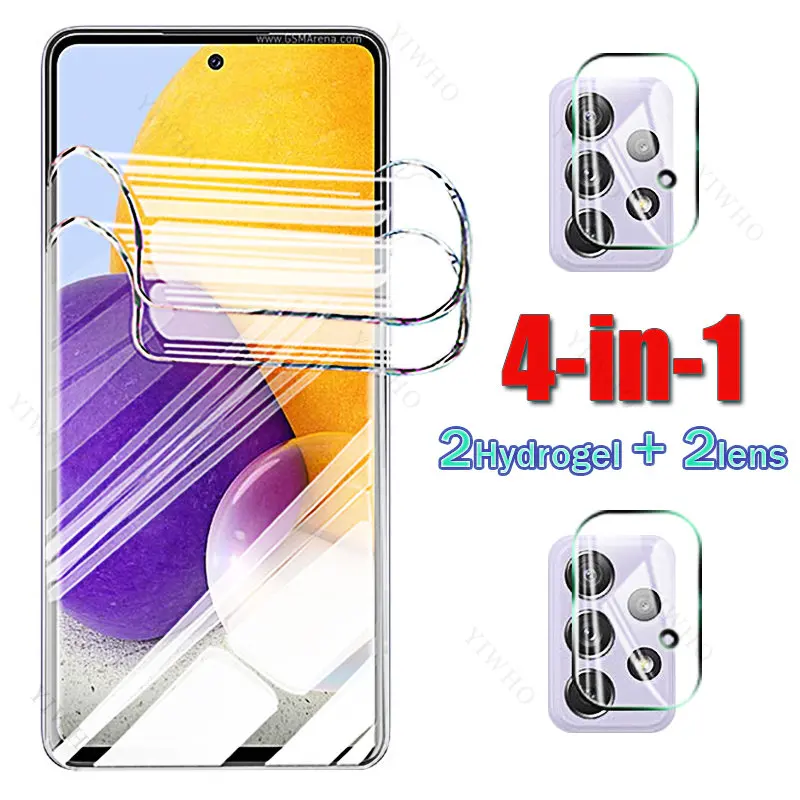 Защитное стекло для камеры 4 в 1, Гидрогелевая пленка для Samsung Galaxy A72, 6,7 дюйма
Защитное стекло для камеры 4 в 1, Гидрогелевая пленка для Samsung Galaxy A72, 6,7 дюйма