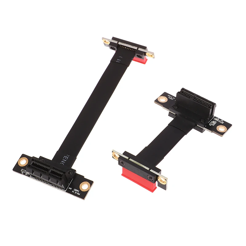 PCIE X1 Riser Cable Dual 90 Degree Right Angle Extension Cable PCI Express 1x Riser Card Ribbon Extender
PCIE X1 Riser Cable Dual 90 Degree Right Angle Extension Cable PCI Express 1x Riser Card Ribbon Extender