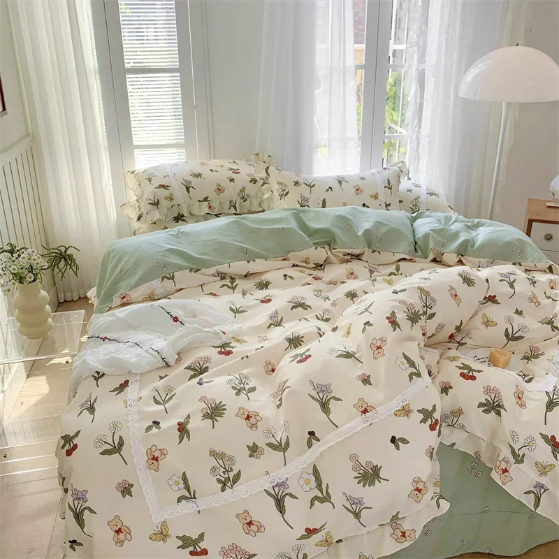Lace Princess rose printed bedding set king size girl duvet cover set bedding sets elegant bed linen bed sheets and pillowcases
Lace Princess rose printed bedding set king size girl duvet cover set bedding sets elegant bed linen bed sheets and pillowcases