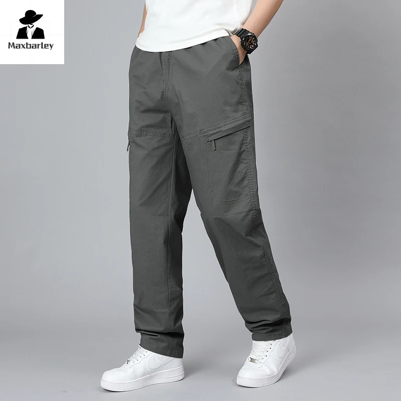 Outdoor Pure Cotton cargo Pants New Spring Casual Zipper Pocket Wide Leg Trousers Tactical Work Hunting Fishing Pants Men Jogger
Outdoor Pure Cotton cargo Pants New Spring Casual Zipper Pocket Wide Leg Trousers Tactical Work Hunting Fishing Pants Men Jogger