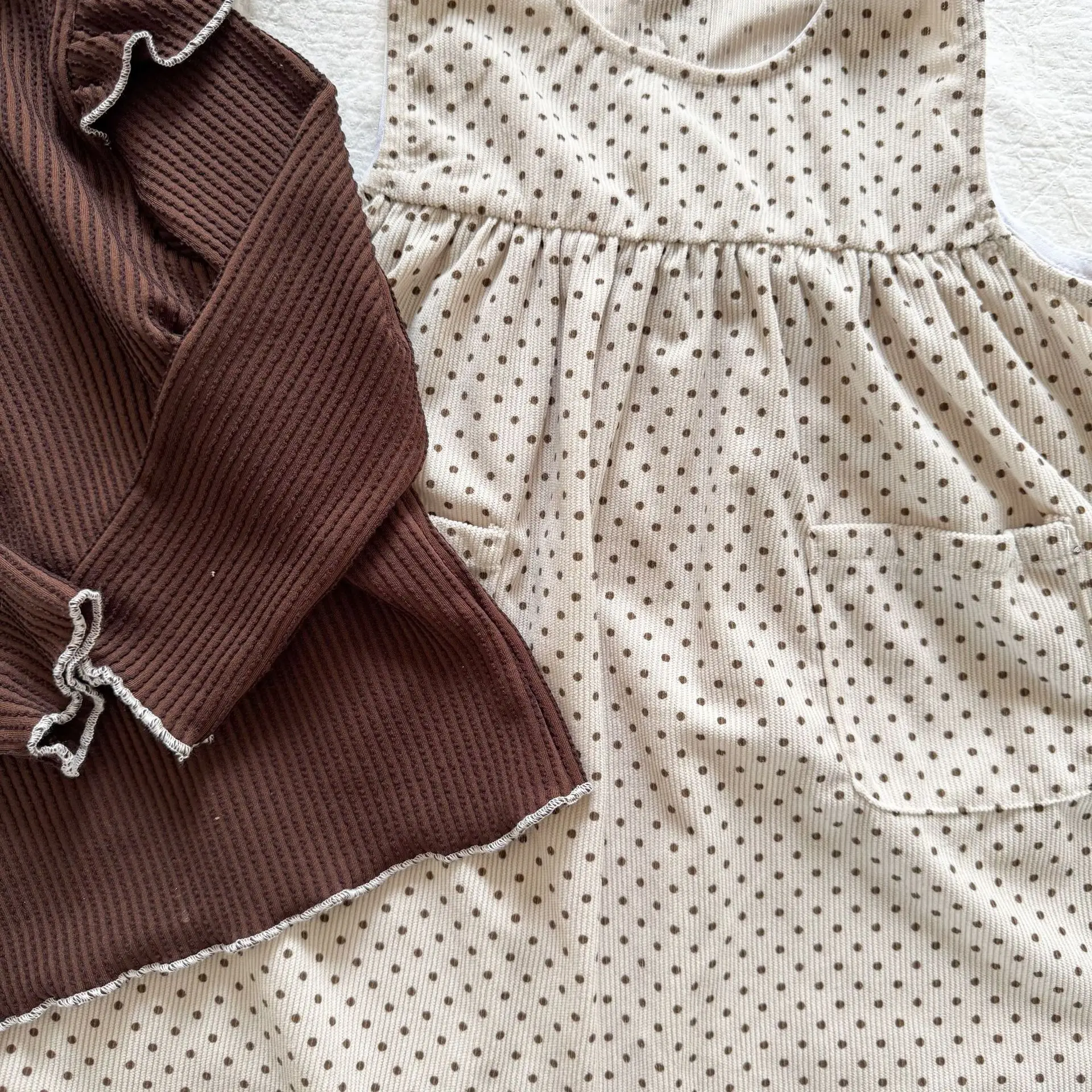 2025 Autumn New Children Sleeveless Dress Corduroy Girls Cute Polka Dot Vest Dress Kids Casual Dress Baby Girl Princess Dress 12 Scdb447c0dfb74fcfa9b3bf7effb6776dU