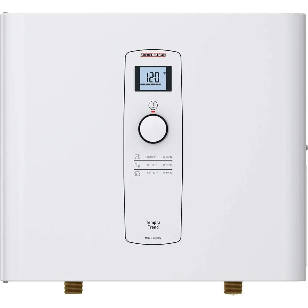 

Stiebel Eltron Tankless Water Heater - Tempra 29 Trend – Electric, On Demand Hot Water, Eco, White