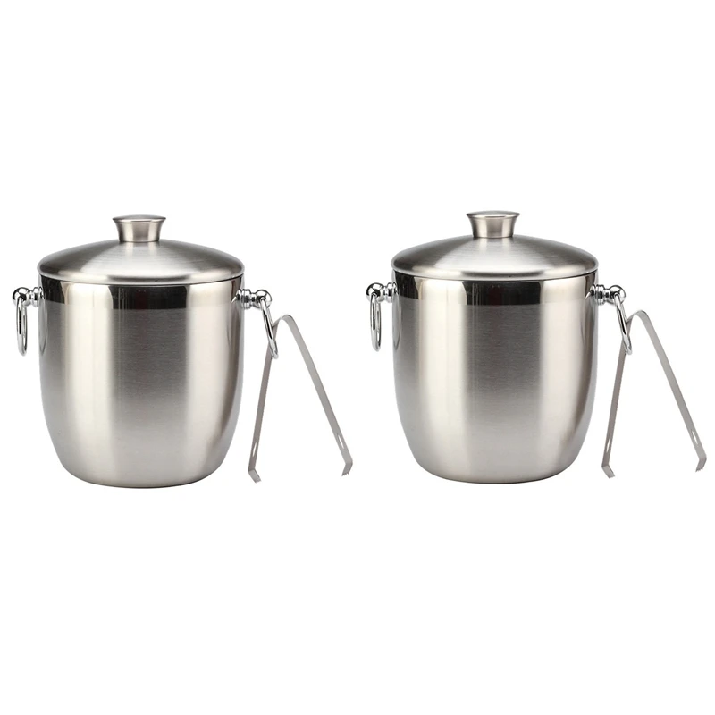Retail 2X Stainless Steel Ice Bucket with Tongs Liter Double Walled Insulated with Tongs and Lid Ice Container(3L)
Retail 2X Stainless Steel Ice Bucket with Tongs Liter Double Walled Insulated with Tongs and Lid Ice Container(3L)