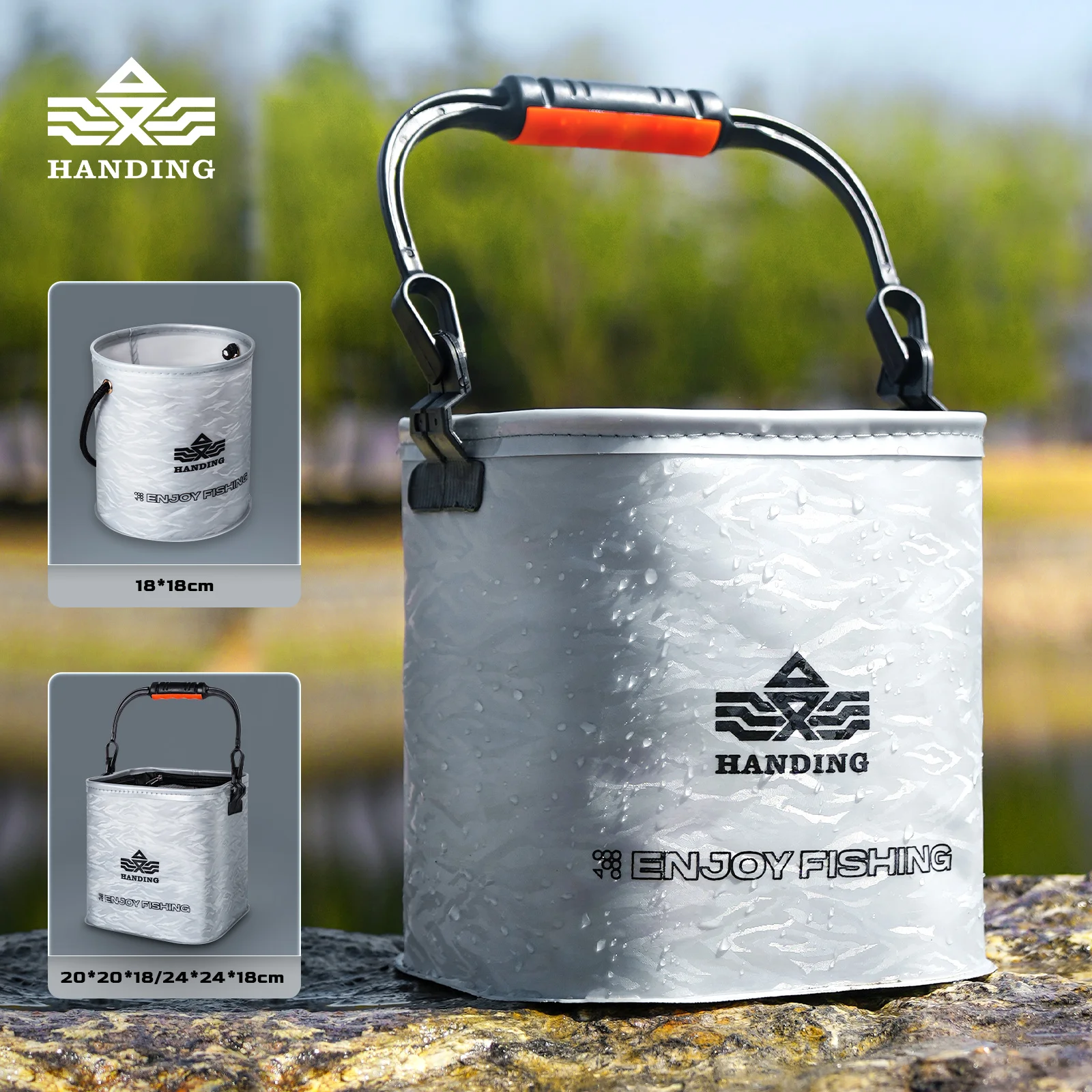 HANDING Foldable Fishing Bucket 5MM Thickened Edging 3D Thickening EVA Waterproof Outdoor Camping Multifunction Fishing Bucket 
HANDING Foldable Fishing Bucket 5MM Thickened Edging 3D Thickening EVA Waterproof Outdoor Camping Multifunction Fishing Bucket