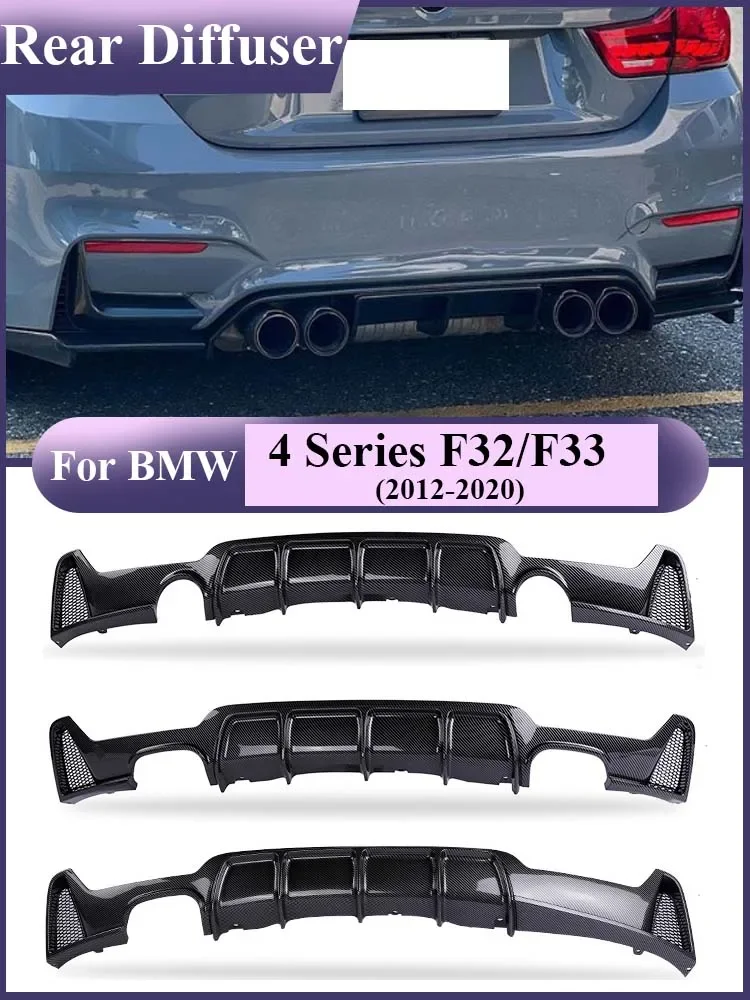 Black Gloss MP Body Kit Diffusor M Tech Carbon Fiber Rear Bumper Diffuser Lip Facelift For BMW 4 Series F32 F33 F36 2014-2020
Black Gloss MP Body Kit Diffusor M Tech Carbon Fiber Rear Bumper Diffuser Lip Facelift For BMW 4 Series F32 F33 F36 2014-2020
