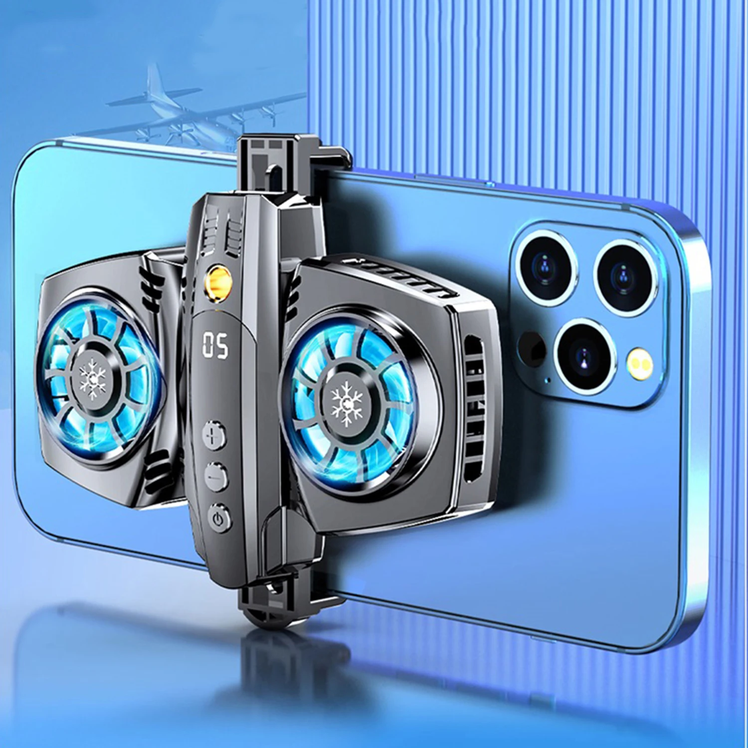 K4 Universal Phone Cooler Portable Phone Live Game Radiator Cooling Fan Phone Heat Sink Pad Gaming For IPhone/Samsung/Xiaomi
K4 Universal Phone Cooler Portable Phone Live Game Radiator Cooling Fan Phone Heat Sink Pad Gaming For IPhone/Samsung/Xiaomi