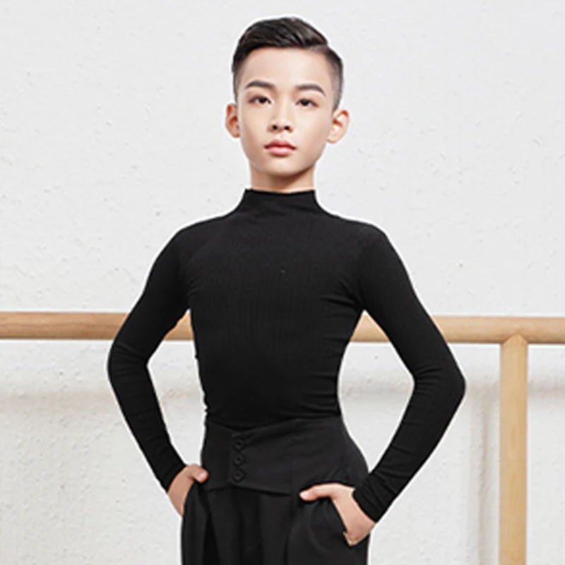 New Boys Latin Dance Tops Long Sleeves Black High Collar Ballroom Dance Competition Clothing Cha Cha Rumba Dance Shirts DNV17260
New Boys Latin Dance Tops Long Sleeves Black High Collar Ballroom Dance Competition Clothing Cha Cha Rumba Dance Shirts DNV17260