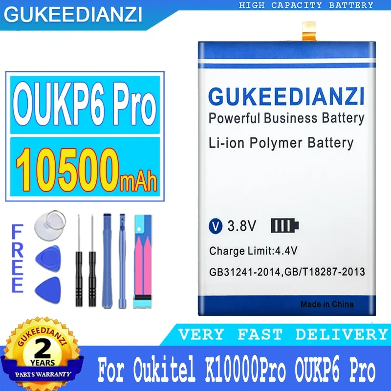 Replacement 10500mAh Mobile Phone Battery For Oukitel OUKP6 Pro OUKP 6 Pro K10000 Pro K10000Pro Smartphon Batteries
Replacement 10500mAh Mobile Phone Battery For Oukitel OUKP6 Pro OUKP 6 Pro K10000 Pro K10000Pro Smartphon Batteries