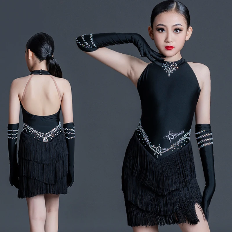 New Latin Dance Clothes For Girls High-End Diamond-Studded Tassel Dress Professional Latin Dance Performance Dresses DN13287
New Latin Dance Clothes For Girls High-End Diamond-Studded Tassel Dress Professional Latin Dance Performance Dresses DN13287