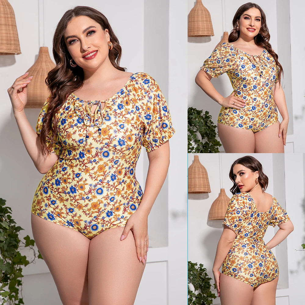 2022 Women One-piece Swimsuit Monokini Swimwear Floral Skirt Bathing Bodysuit Large Pluse Size Closed Pool Beach Wear Suits
2022 Women One-piece Swimsuit Monokini Swimwear Floral Skirt Bathing Bodysuit Large Pluse Size Closed Pool Beach Wear Suits