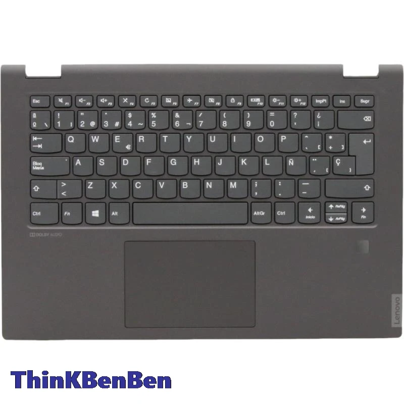 

SP Spanish Keyboard Black PL Upper Case Palmrest Shell Cover FPR Hole For Lenovo Ideapad C340 Flex 14 API IWL IML 5CB0S17394