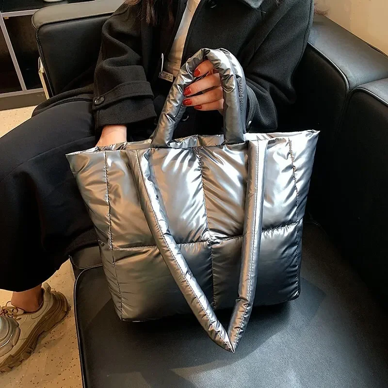 

Женская вместительная сумка модные женские сумки, женская простая однотонная Глянцевая сумка на одно плечо под подмышку, Портативная Сумка-тоут