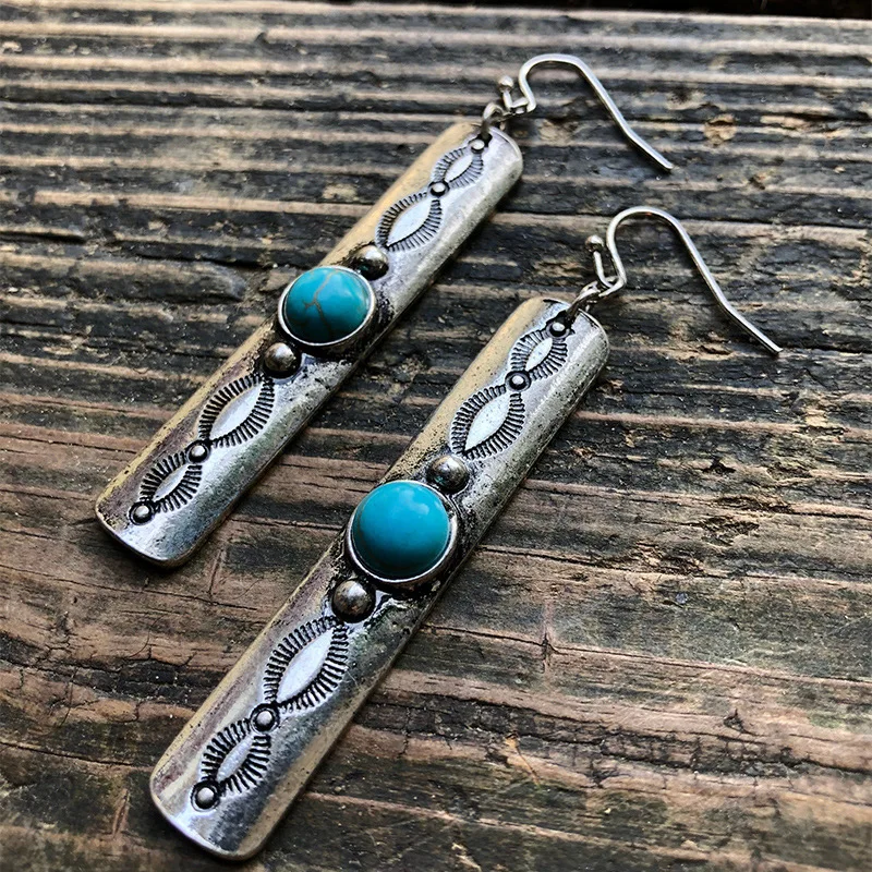 Bohemian Round Cut Green Stone Earrings for Women Tibetan Jewelry Fashion Cubic Zircon Dangle Earrings Accessories
Bohemian Round Cut Green Stone Earrings for Women Tibetan Jewelry Fashion Cubic Zircon Dangle Earrings Accessories