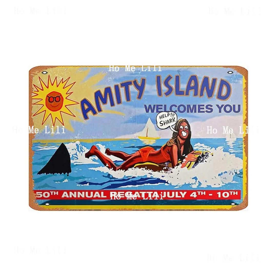 Amity Island Welcomes You Poster Tin Wall Sign Retro Iron Painting Vintage Metal Plaque Decoration Hanging Artwork Poster
Amity Island Welcomes You Poster Tin Wall Sign Retro Iron Painting Vintage Metal Plaque Decoration Hanging Artwork Poster