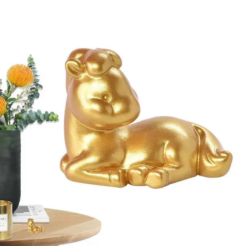 Китайские фигурки зодиака, Золотая смола, Зодиак, Мини фигурки животных, украшение на удачу, скульптура животного для привлечения богатства
Китайские фигурки зодиака, Золотая смола, Зодиак, Мини фигурки животных, украшение на удачу, скульптура животного для привлечения богатства