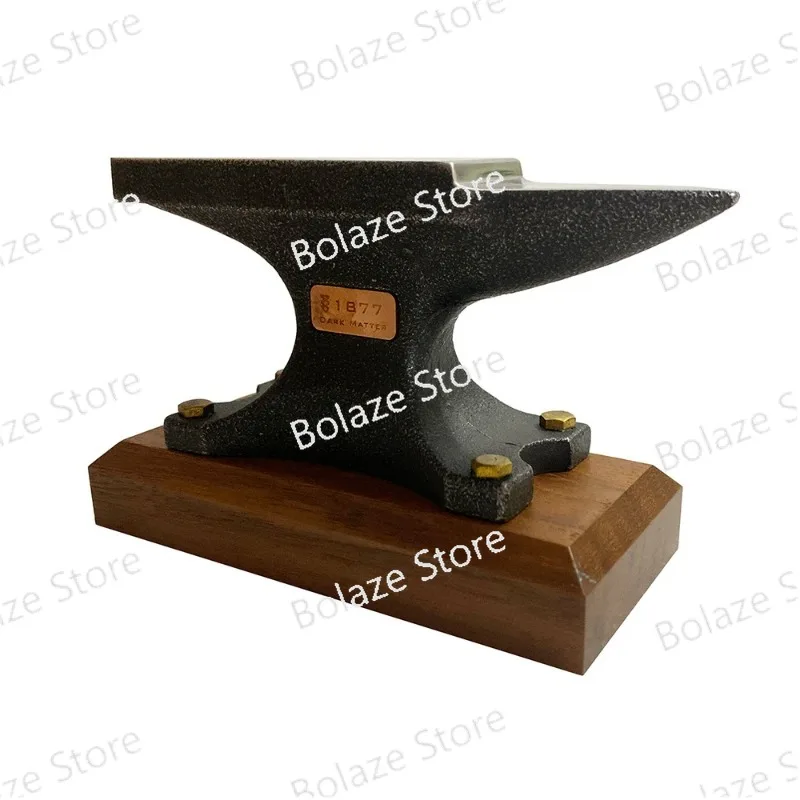 

DIY Horn Anvil Alloy Steel Forming Work Surface Bench Tool Metal Beat Pad with Walnut Base for Gold and Silver Jewelry Making