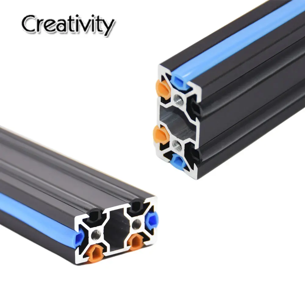 

2M 2020 Aluminum Profile 6mm Slot PVC Plastic Soft Cover CNC Flat Seal Glue Strip for Ender 3 CR10 Orange/Black/Blue