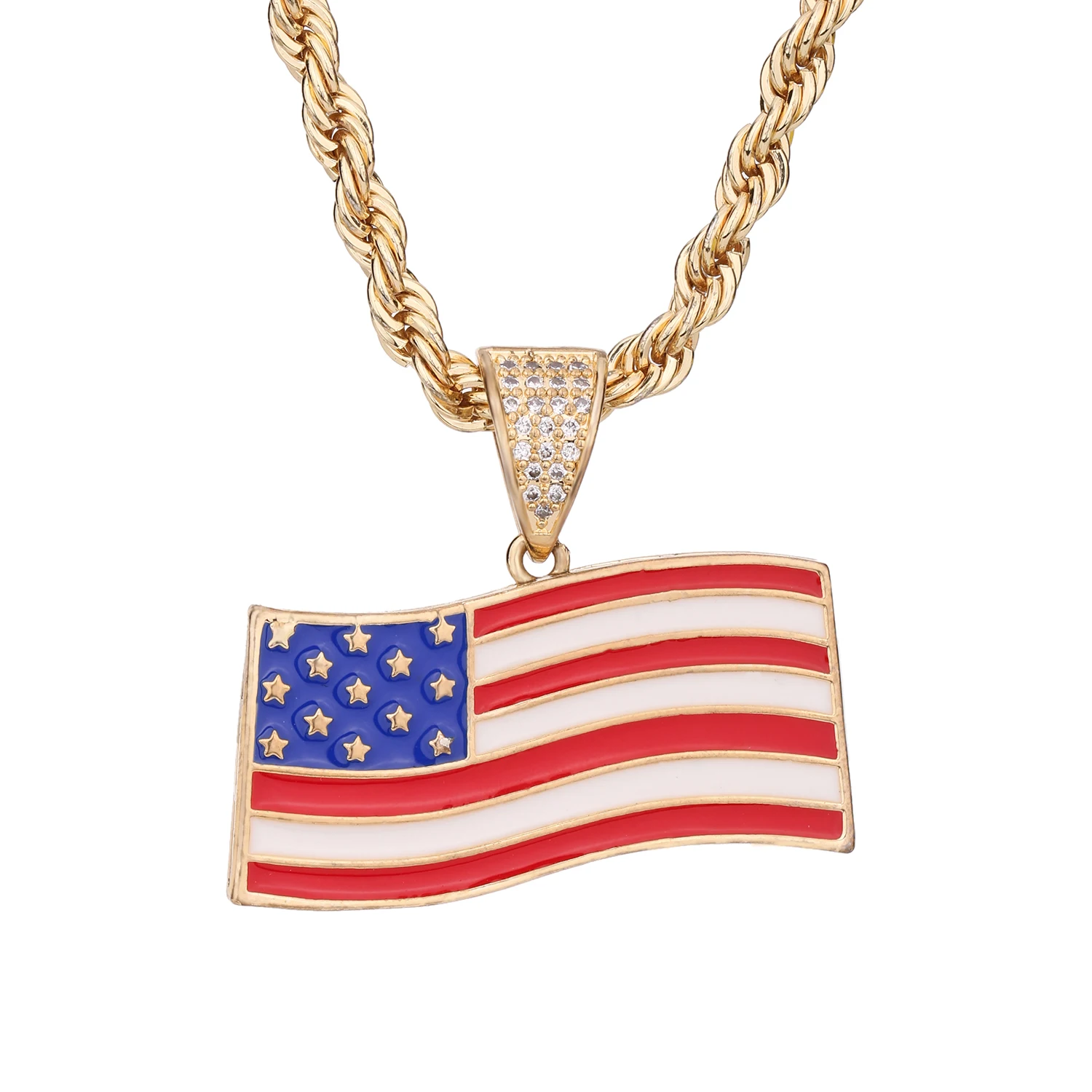 Flag of the United States Necklace Star Spangled Banner Pendant Necklace High grade Copper Jewelry Patriot Veteran Gift
Flag of the United States Necklace Star Spangled Banner Pendant Necklace High grade Copper Jewelry Patriot Veteran Gift