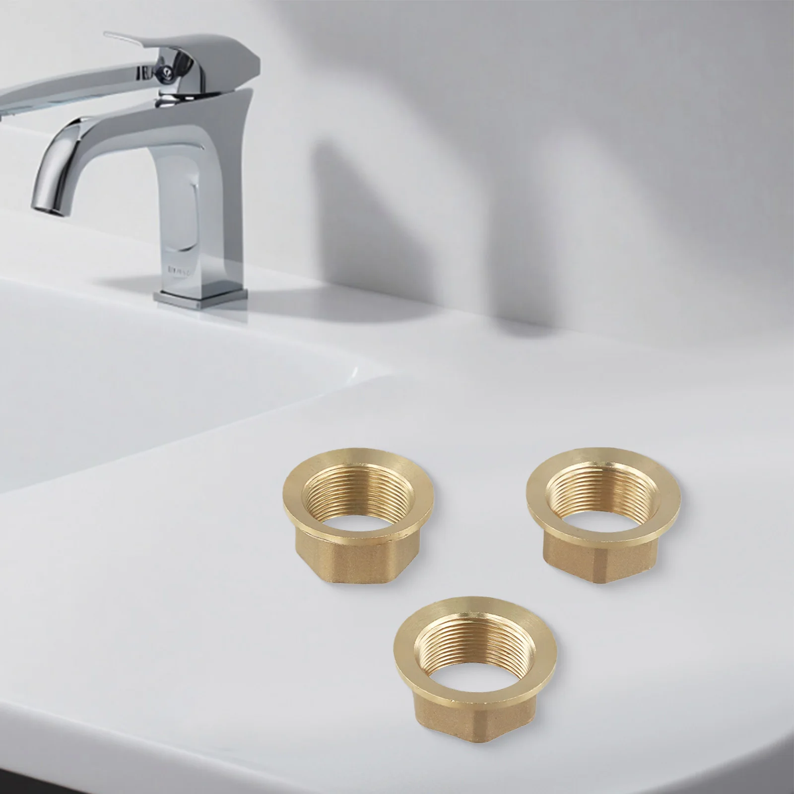 3pcs High-Quality Brass 32mm Monobloc Mixer Tap Backnut For Kitchen Basin Sink Bathroom Fixture Home Improvement Accessories
3pcs High-Quality Brass 32mm Monobloc Mixer Tap Backnut For Kitchen Basin Sink Bathroom Fixture Home Improvement Accessories