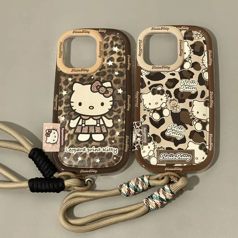 Hello Kitty Leopard Spot Phone Case Sanrio Cartoon Cute Label Mobile Phone Protective Case Hanging Rope Iphone Phone Case Gifts
Hello Kitty Leopard Spot Phone Case Sanrio Cartoon Cute Label Mobile Phone Protective Case Hanging Rope Iphone Phone Case Gifts