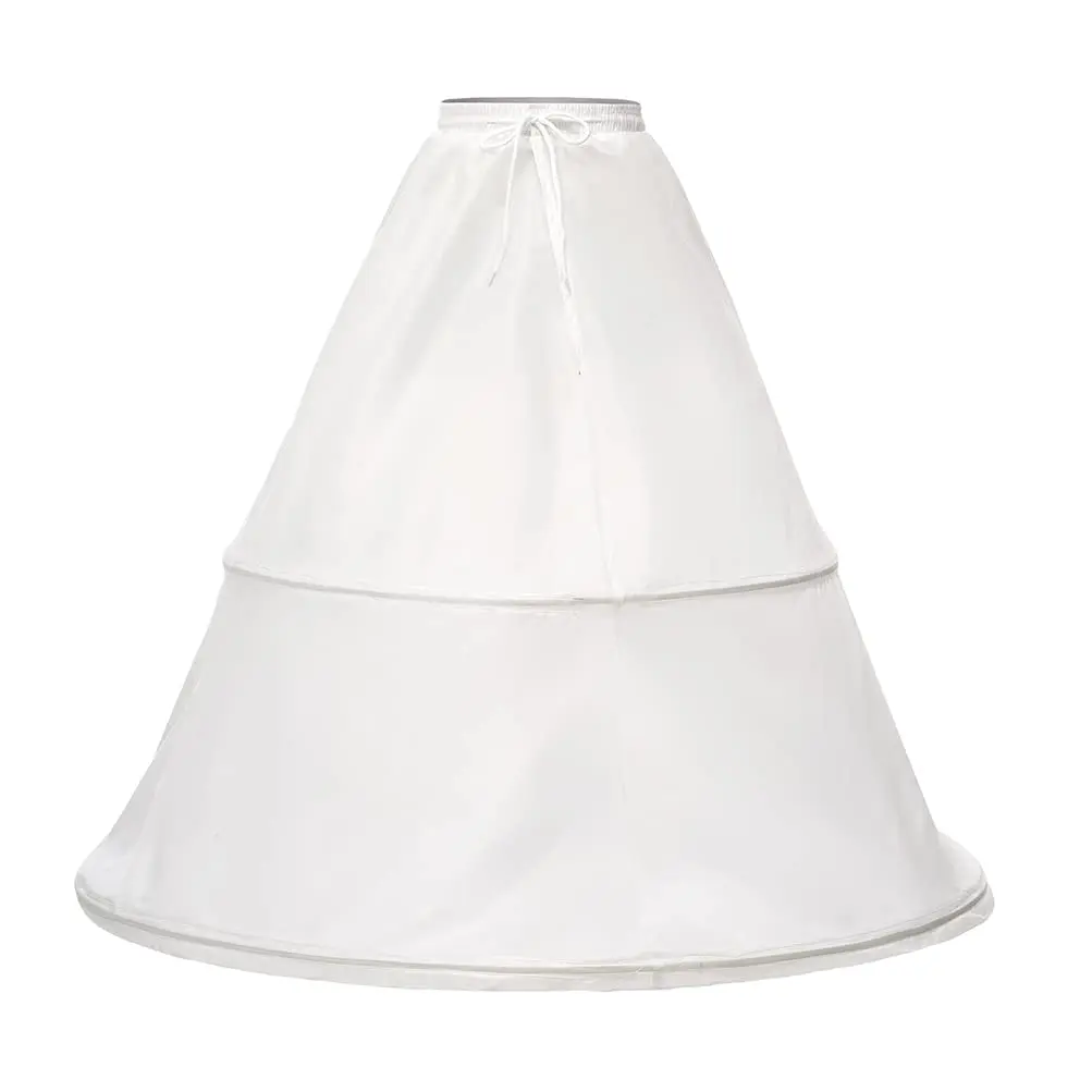 Women's 2 Hoops Bridal Crinoline White Petticoat Half Slip Underskirt Wedding Dress Bride Pannier Petticoat
Women's 2 Hoops Bridal Crinoline White Petticoat Half Slip Underskirt Wedding Dress Bride Pannier Petticoat