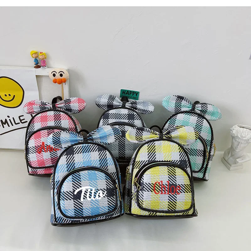 Sequin Backpack Cute Mini Backpack Personalized Baby Bow Backpack Gift for Her Customized Name Kindergarten Book Bag
Sequin Backpack Cute Mini Backpack Personalized Baby Bow Backpack Gift for Her Customized Name Kindergarten Book Bag