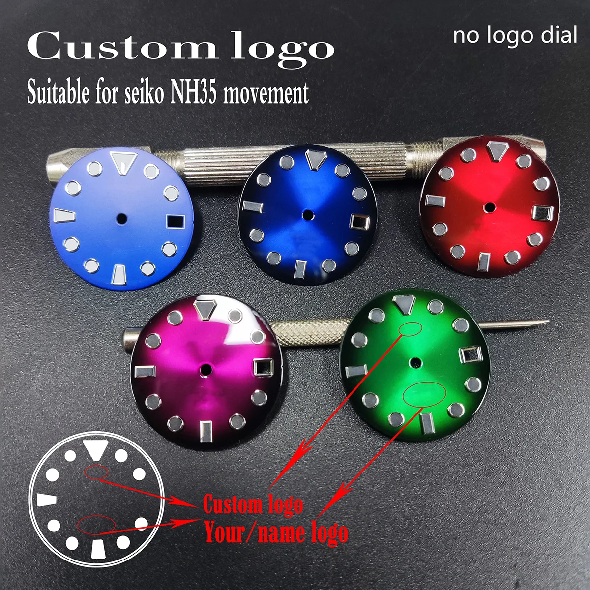 Wholesale custom logo watch dial for NH35 series seagull automatic watch movement custom logo s61-s70
Wholesale custom logo watch dial for NH35 series seagull automatic watch movement custom logo s61-s70