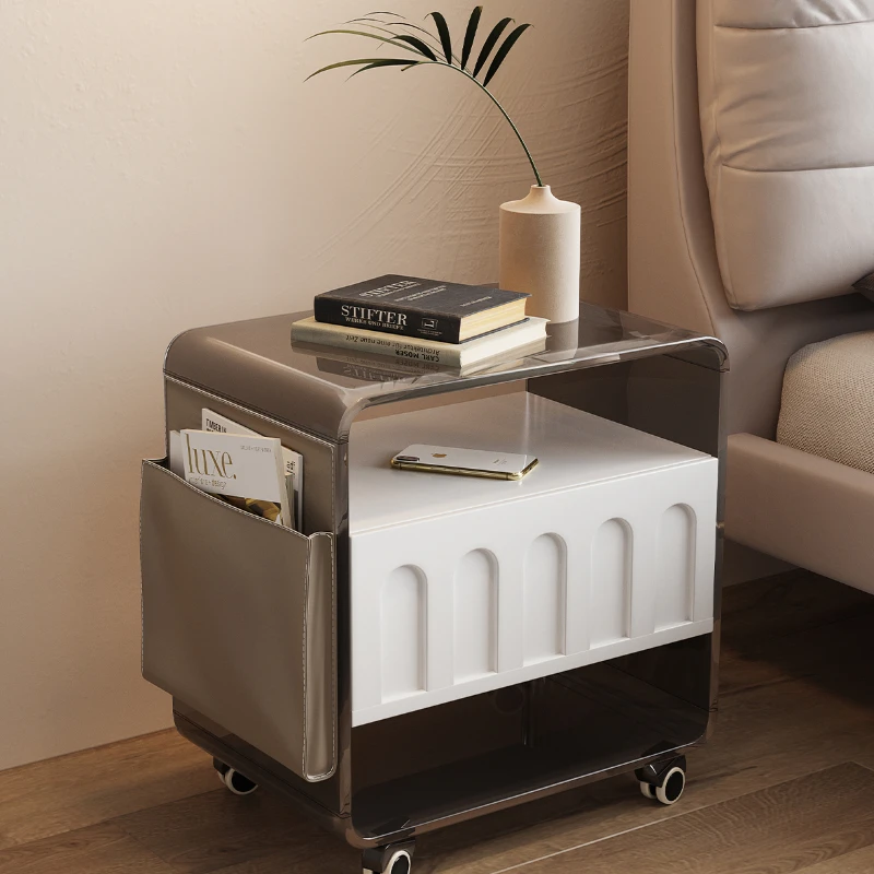 Acrylic Bedside Table Modern Minimalist Bedroom Storage Cabinet Corner Table Italian Nordic Minimalism Bedside Cabinet
Acrylic Bedside Table Modern Minimalist Bedroom Storage Cabinet Corner Table Italian Nordic Minimalism Bedside Cabinet