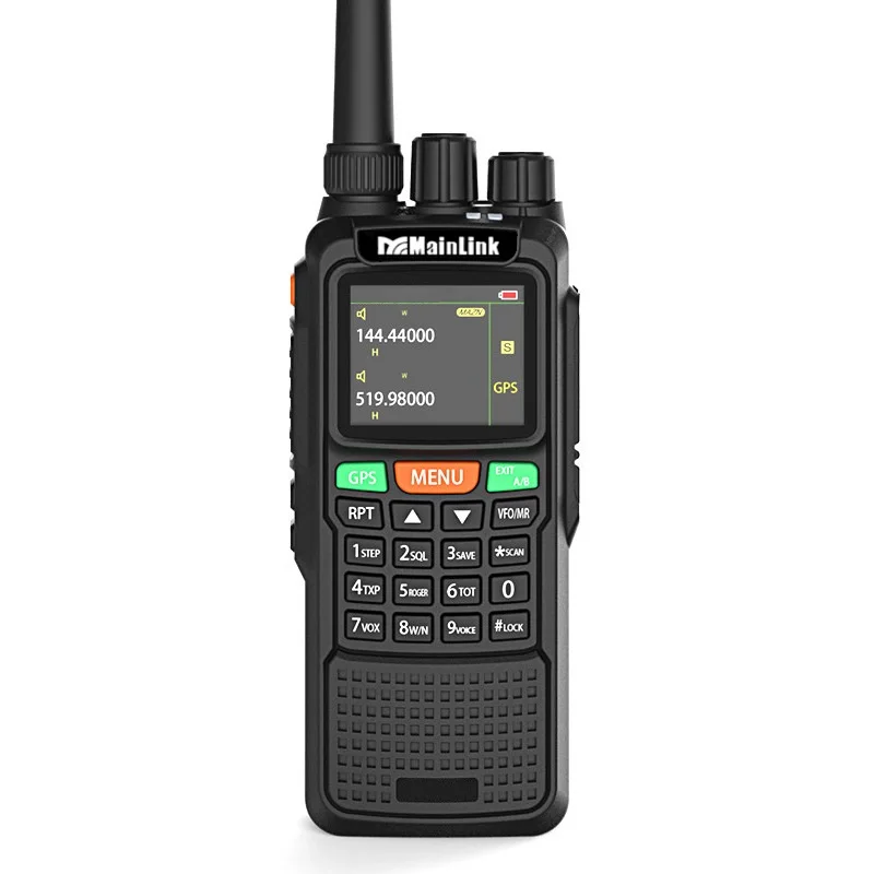 

Outdoors GPS Waterproof Walkie Talkie Can Locate and Measure Each Other Professional Intercom UV Dual-Segment AM Aviation Radio