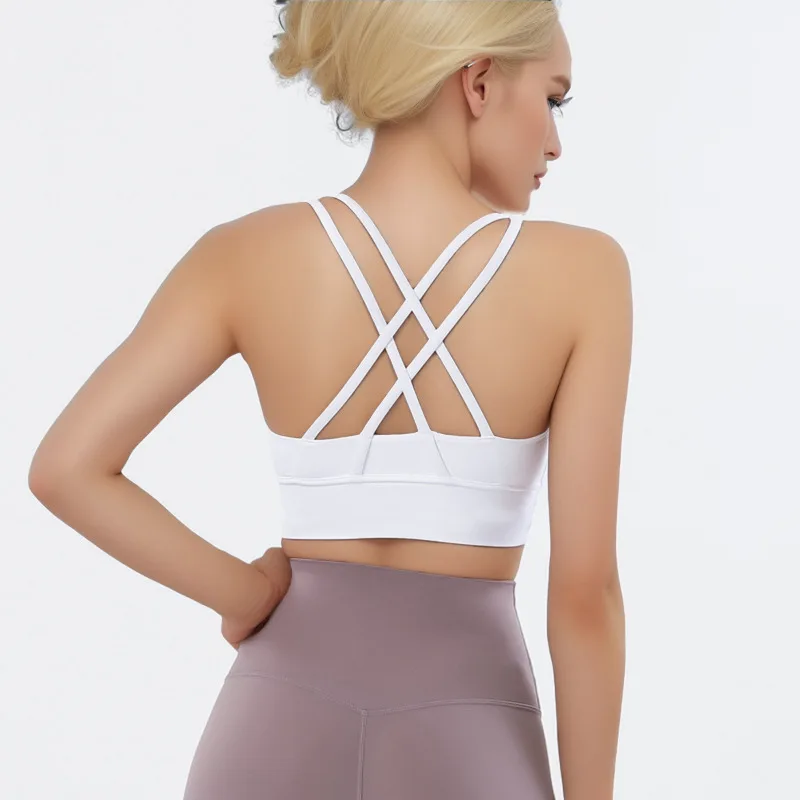 2024 Color Women Fitness Sports Bra Top Gym Yoga triangle backless Athletic Back Cutout Cross Tight Workout Soft With Chest Pad
2024 Color Women Fitness Sports Bra Top Gym Yoga triangle backless Athletic Back Cutout Cross Tight Workout Soft With Chest Pad