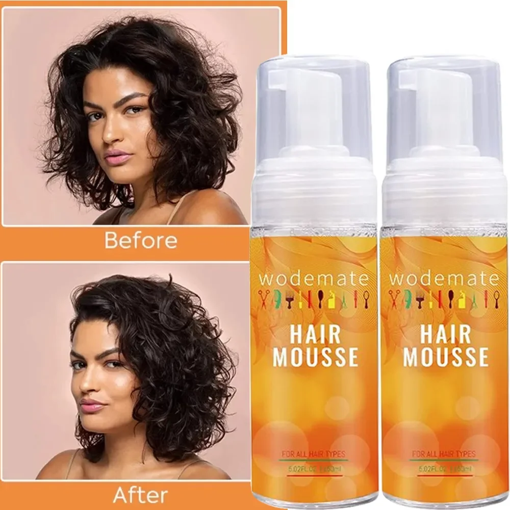 150ML Hair Styling Mousse Non-Greasy Broken Hair Finishing Fixative Strong Hold Moisturize Mousse For Curly Hair
150ML Hair Styling Mousse Non-Greasy Broken Hair Finishing Fixative Strong Hold Moisturize Mousse For Curly Hair