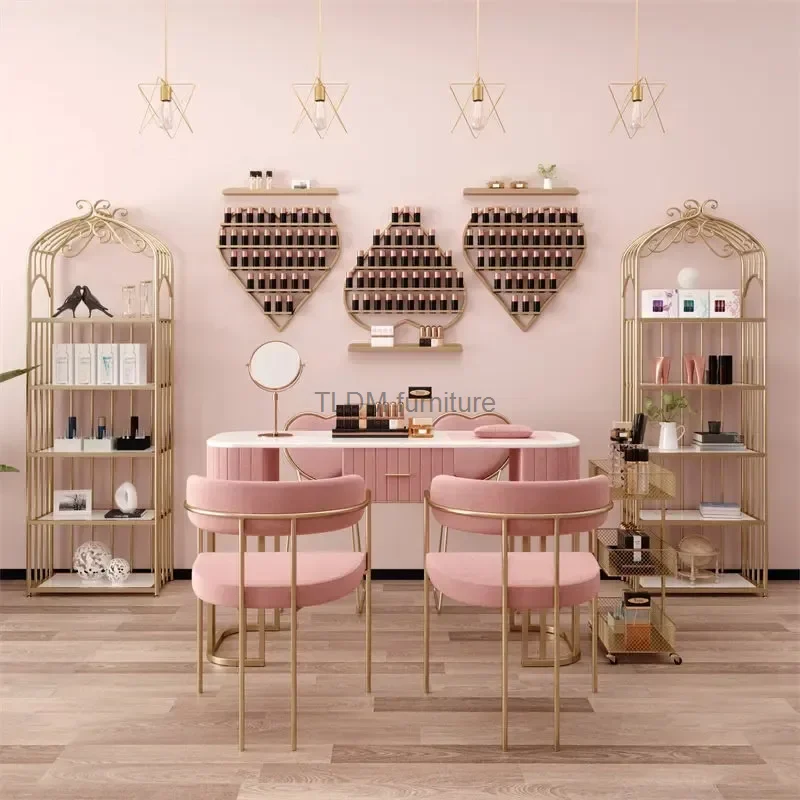 Modern Minimalist Manicure Table and Chair Set Light Luxury Beauty Salon Nail Tables Salon Furniture Household Nail Makeup Table
Modern Minimalist Manicure Table and Chair Set Light Luxury Beauty Salon Nail Tables Salon Furniture Household Nail Makeup Table