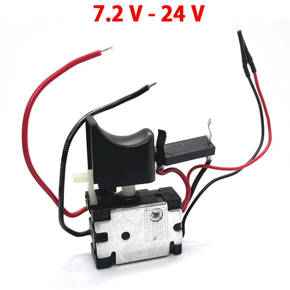 Convenient Electric DC 7.2-24V Drill Dustproof Speed Control Push Button Trigger Switch Cordless Drill Switch Replacement
Convenient Electric DC 7.2-24V Drill Dustproof Speed Control Push Button Trigger Switch Cordless Drill Switch Replacement